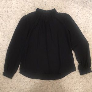 Black chiffon blouse
